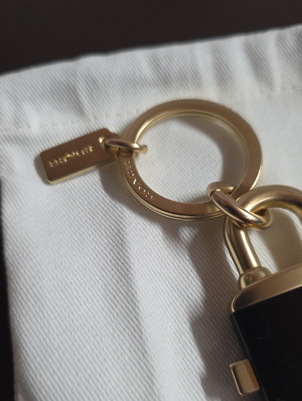 Coach 2 Pc. Padlock & Key Keyrings New W/ Dusty - Picture 4 of 9